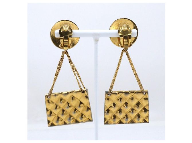 Borsa Chanel 31 Rue Cambon Flap Bag Clip-On Metal D'oro - vista 3