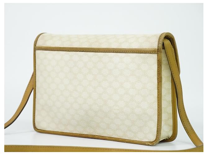 Céline Celine Flap Shoulder Canvas Beige - vista 2