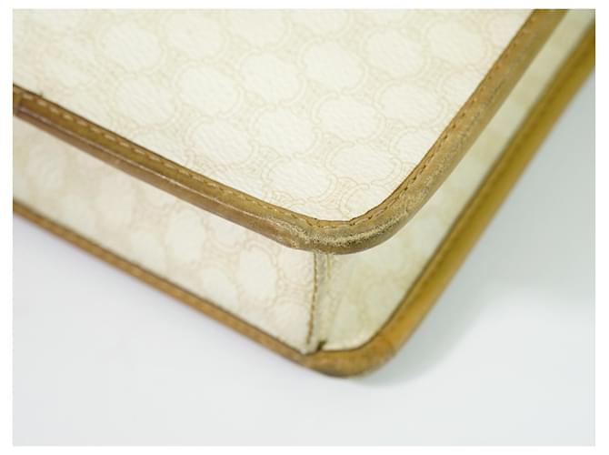 Céline Celine Flap Shoulder Canvas Beige - vista 6