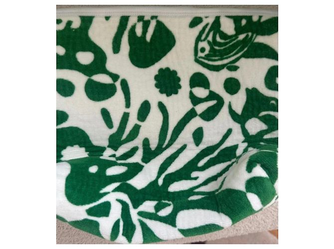 Eres Bedruckte Canvas Tote Bag - Grün/Weiß - Ansicht 3