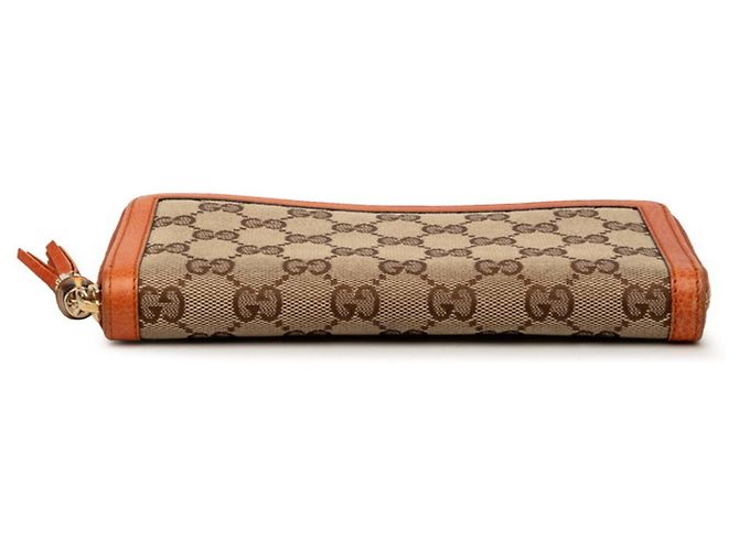 Gucci GG Canvas Bamboo Zip Long Wallet - view 3