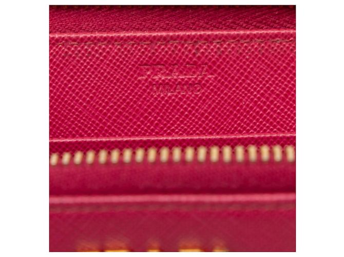 Cartera larga con cremallera de Saffiano de Prada - Rosa - vista 5
