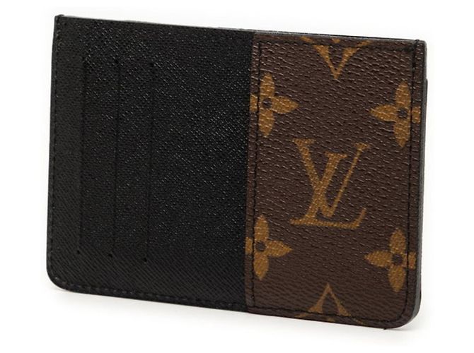 Tarjetero Monogram Macassar Louis Vuitton Castaño Negro Monograma - vista 2