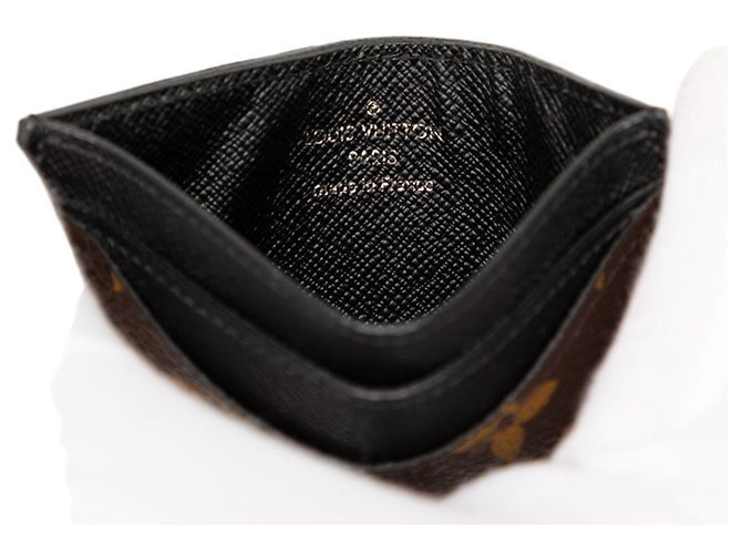 Tarjetero Monogram Macassar Louis Vuitton Castaño Negro Monograma - vista 5