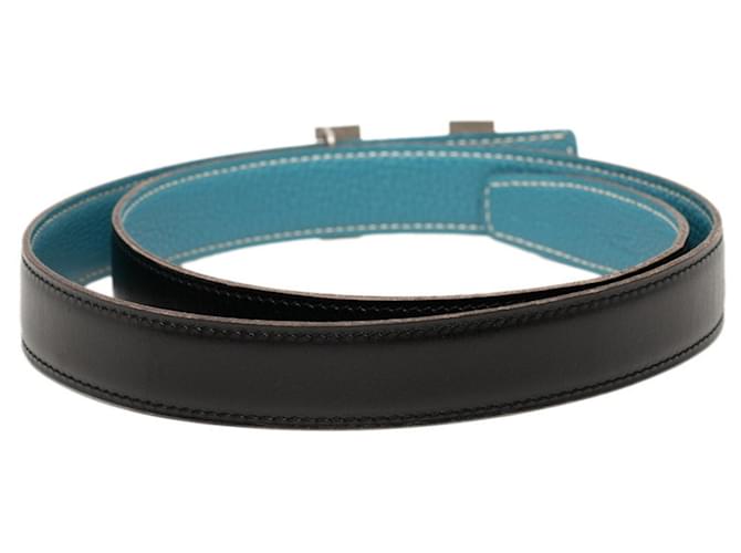 Hermès Cinturón Hermes Constance H Negro Azul - vista 3