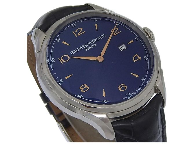 Baume & Mercier Clifton Acciaio Inossidabile e Pelle 45 - vista 3