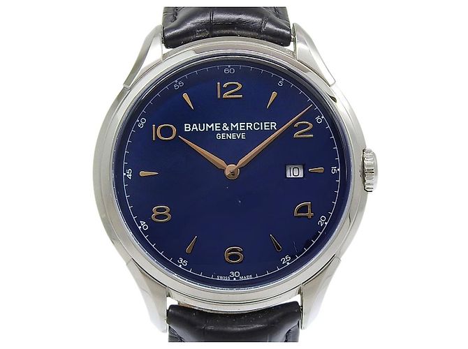 Baume & Mercier Clifton Acciaio Inossidabile e Pelle 45 - vista 4