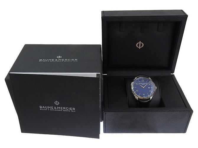Baume & Mercier Clifton Acciaio Inossidabile e Pelle 45 - vista 7