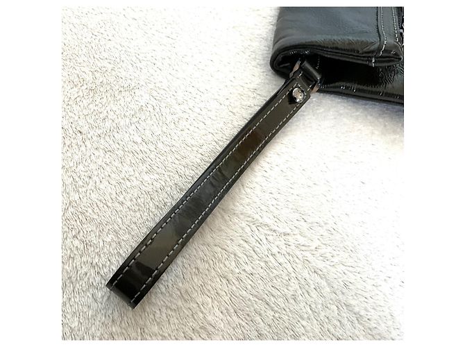 Longchamp Lackleder Clutch Dunkelbraun - Ansicht 14