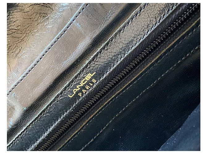 Lancel Pochette in pelle vernice blu navy Blu scuro - vista 8
