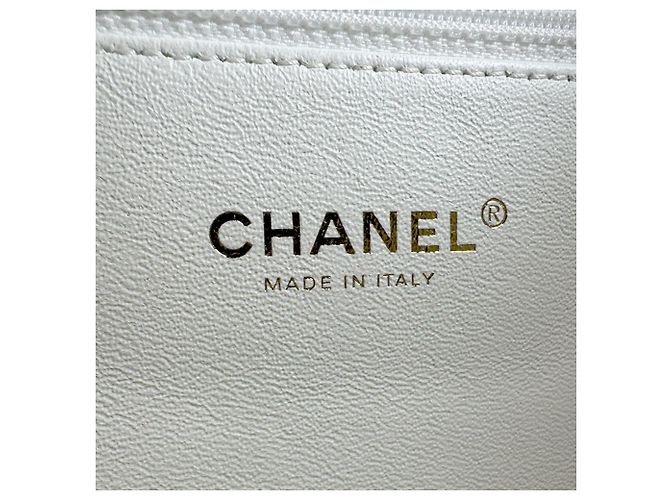 Chanel Ivory Grained Calfskin Backpack Cream - view 13