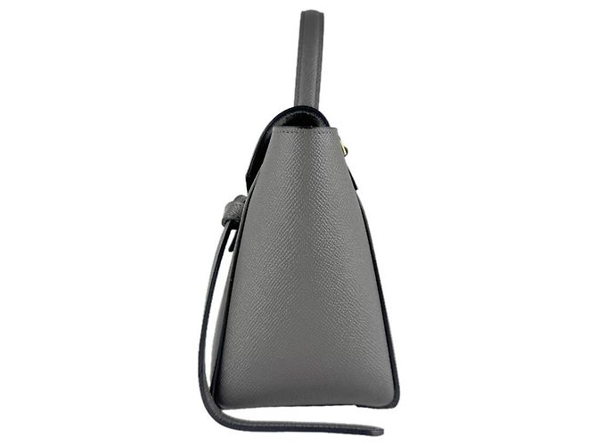 Céline Borsa a mano e borsa a tracolla in pelle grigia Celine Marrone - vista 2