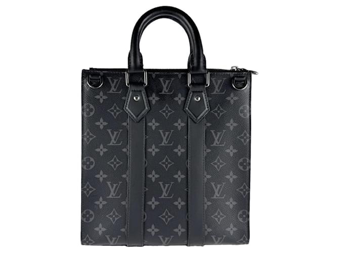 Borsa Louis Vuitton Monogram Eclipse Marrone Nero Monogramma - vista 3