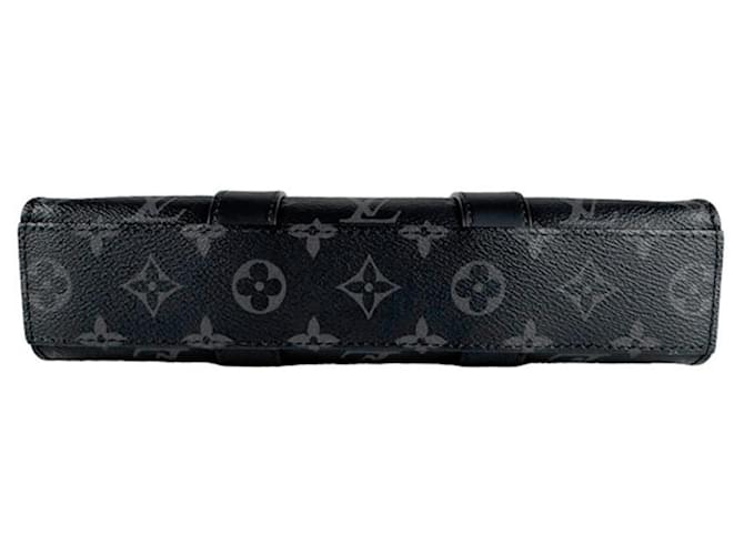 Borsa Louis Vuitton Monogram Eclipse Marrone Nero Monogramma - vista 4