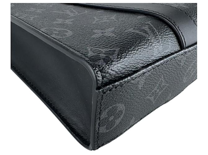 Borsa Louis Vuitton Monogram Eclipse Marrone Nero Monogramma - vista 8