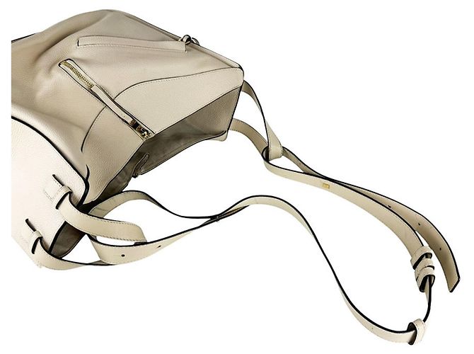 Borsa a tracolla in pelle Loewe Hammock Crudo - vista 10