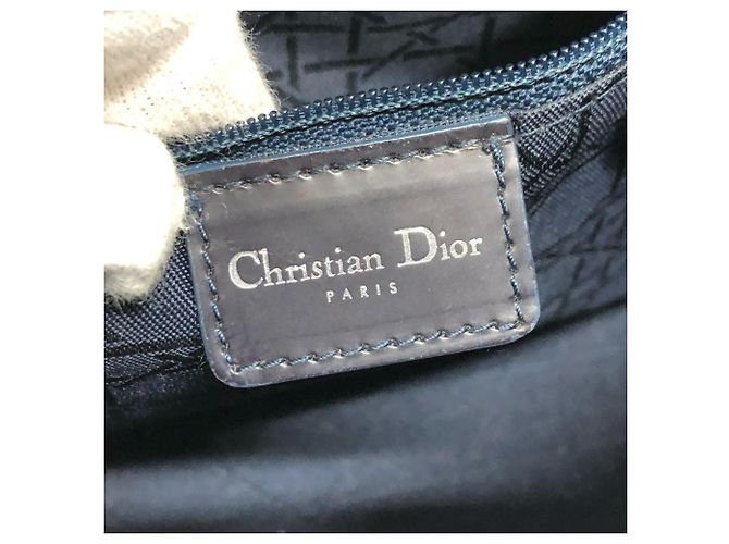 Borsa Christian Dior Lady Dior Cannage Medium Blu - vista 11