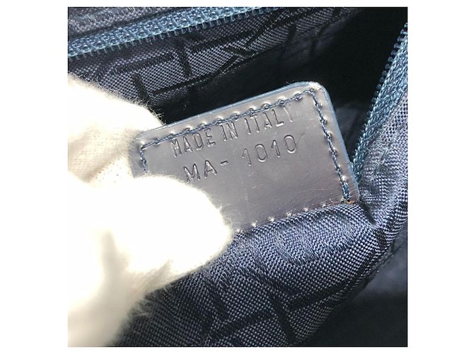 Borsa Christian Dior Lady Dior Cannage Medium Blu - vista 12