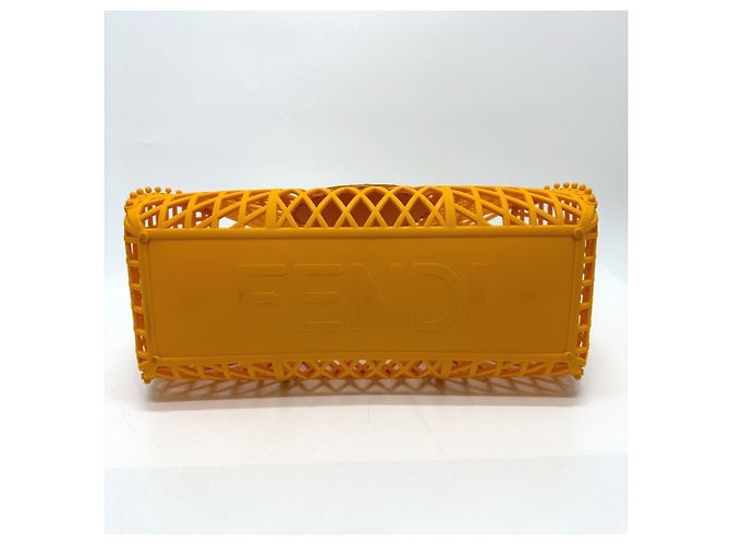 Borsa Baguette Fendi Arancione - vista 4