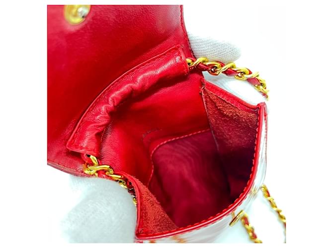 Pochette Chanel CC Coco Mark Chain Rosso - vista 8