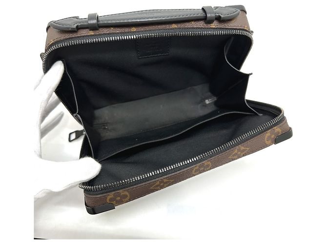 Borsa a Spalla Louis Vuitton Monogram Macassar Marrone - vista 8