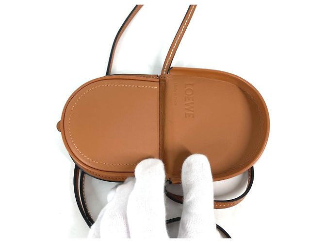 Monedero de piel marrón Loewe Castaño - vista 9