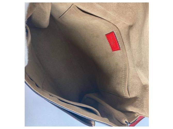 Borsa Louis Vuitton Monogram Marignan in rosso Coquelicot - vista 11