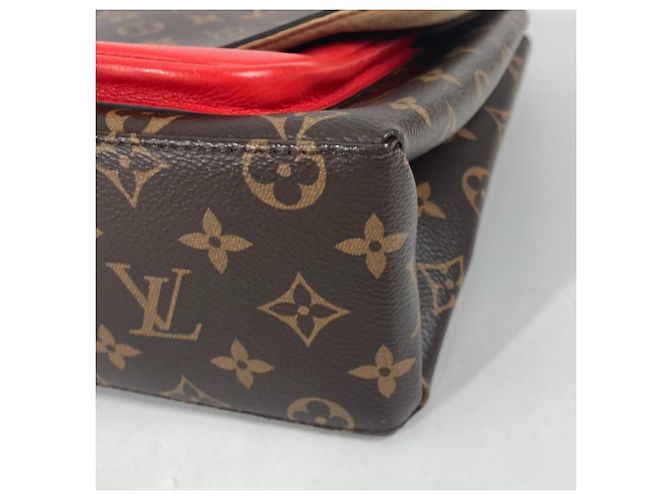 Borsa Louis Vuitton Monogram Marignan in rosso Coquelicot - vista 5