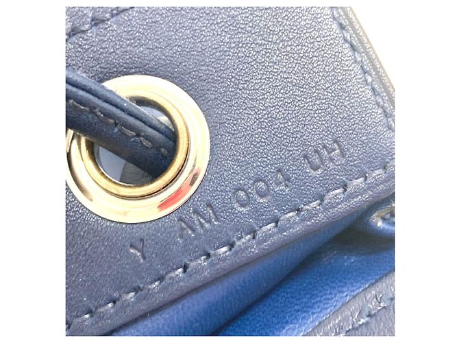 Hermès Borsa a tracolla pochette in pelle Aline Hermes Blu - vista 11