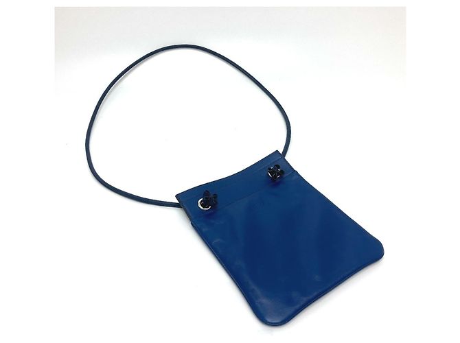 Hermès Borsa a tracolla pochette in pelle Aline Hermes Blu - vista 2