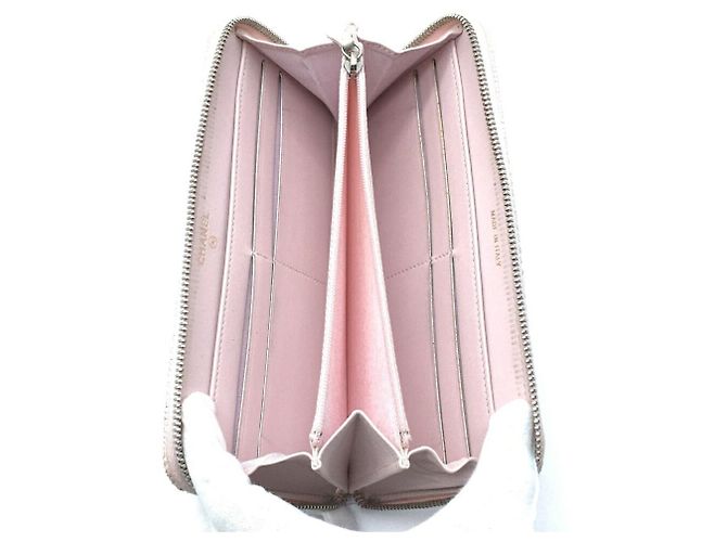 Chanel Deauville Long Wallet in Pink Tweed and Leather - view 4
