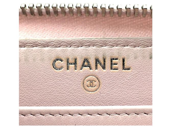 Chanel Deauville Long Wallet in Pink Tweed and Leather - view 5