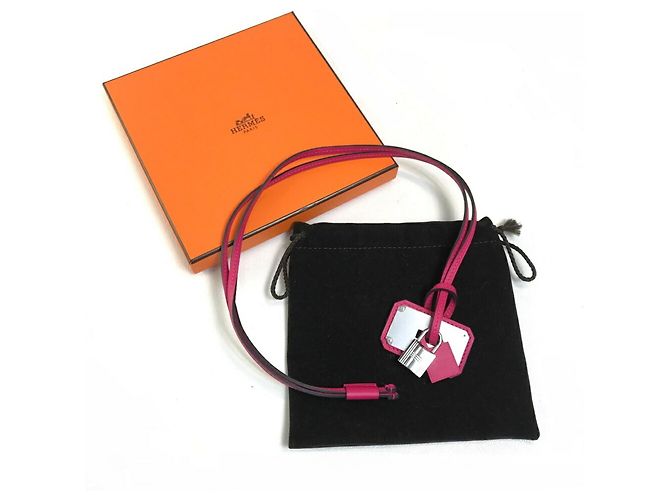 Hermès Collar con colgante Hermes O'Kelly GM Plata Rosa - vista 6