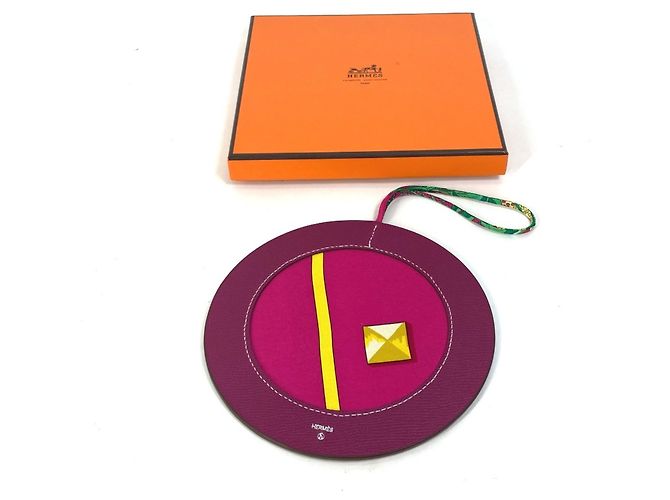 Hermès Charm per borsa Hermes Petit H in viola Porpora - vista 7