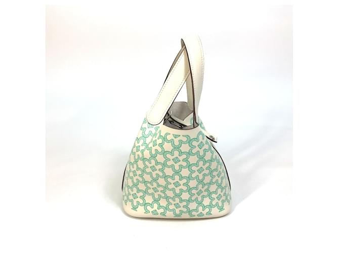Hermès Borsa Hermes Picotin Lock Micro 14 Lucky Daisy Verde - vista 2