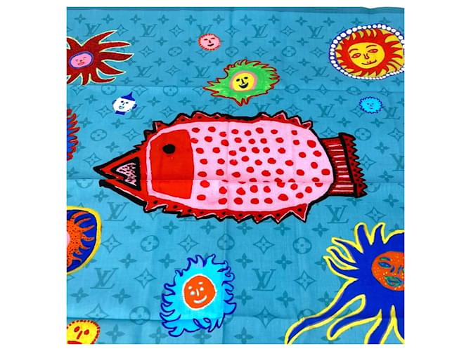 Set Monogram Bandana Louis Vuitton Blu chiaro - vista 8