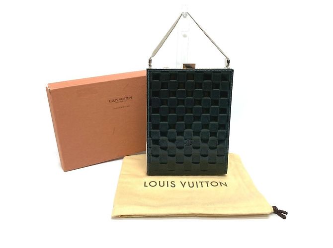 Borsa Louis Vuitton Damier Vernis Ange GM Verde scuro - vista 16