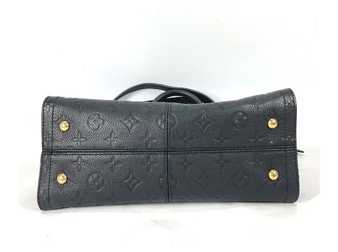 Borsa a Spalla Louis Vuitton Monogram Empreinte Three PM Blu navy - vista 5