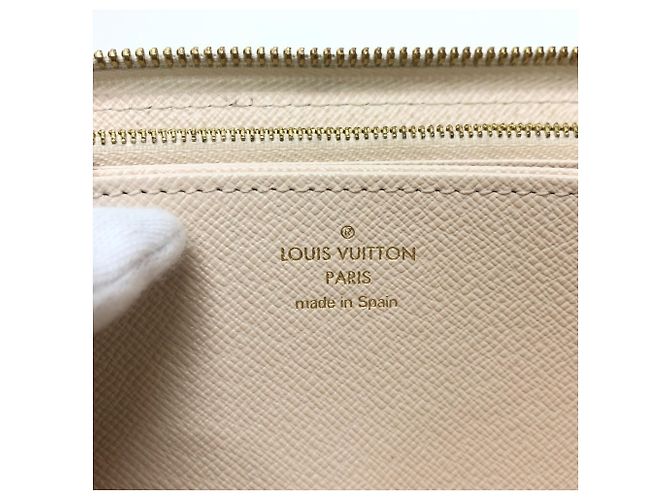Portafoglio Zippy Monogram Giant Louis Vuitton Bianco Arancione - vista 14
