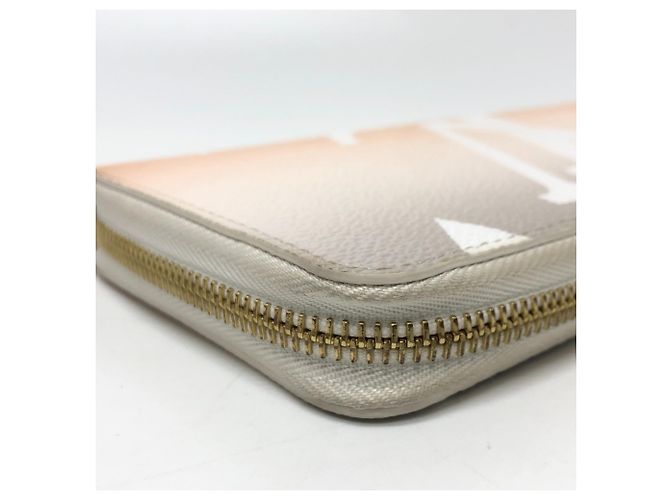 Portafoglio Zippy Monogram Giant Louis Vuitton Bianco Arancione - vista 3