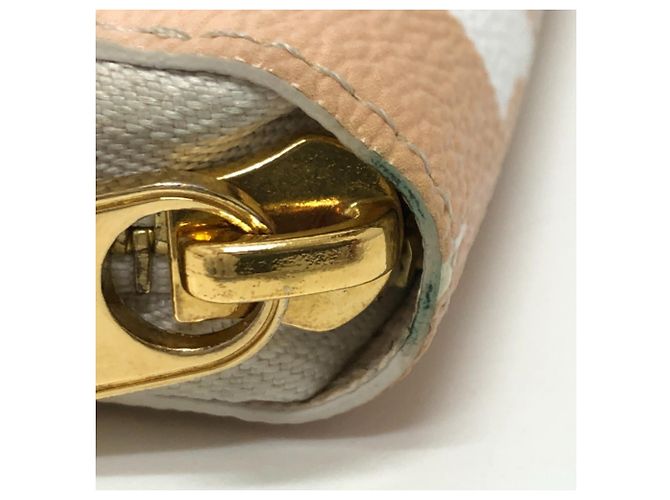 Portafoglio Zippy Monogram Giant Louis Vuitton Bianco Arancione - vista 5