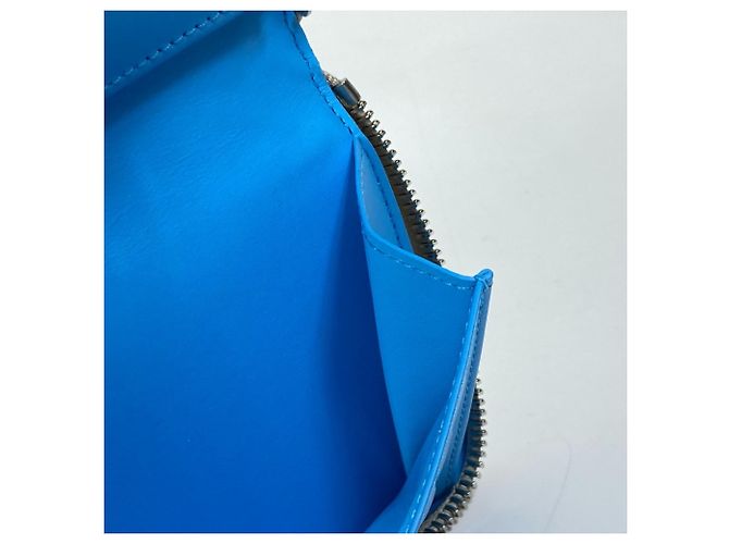 Cartera larga de piel Taurillon Louis Vuitton Castaño Azul - vista 10