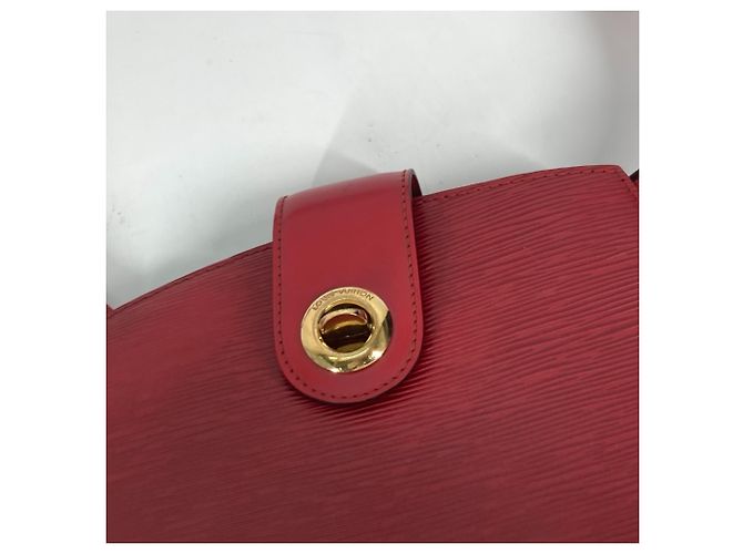 Borsa a Spalla Louis Vuitton Epi Cluny Rosso - vista 10