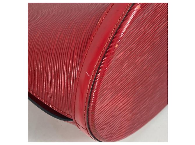 Borsa a Spalla Louis Vuitton Epi Cluny Rosso - vista 5