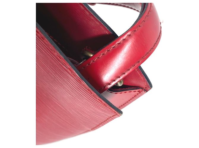 Borsa a Spalla Louis Vuitton Epi Cluny Rosso - vista 8