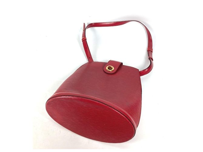 Borsa a Spalla Louis Vuitton Epi Cluny Rosso - vista 9
