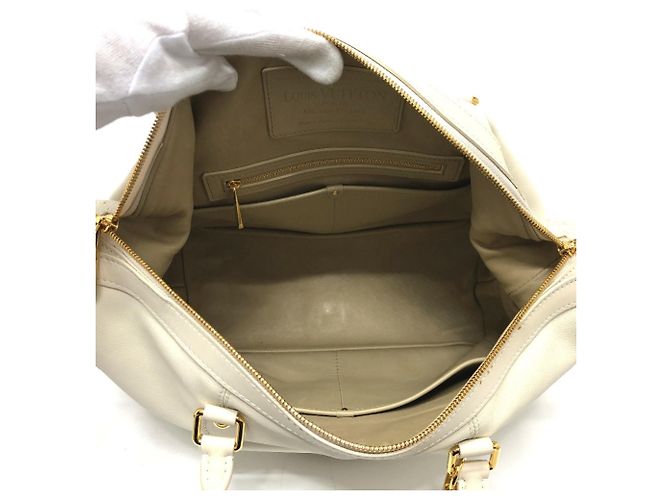 Borsa Boston in pelle Louis Vuitton Bianco - vista 10