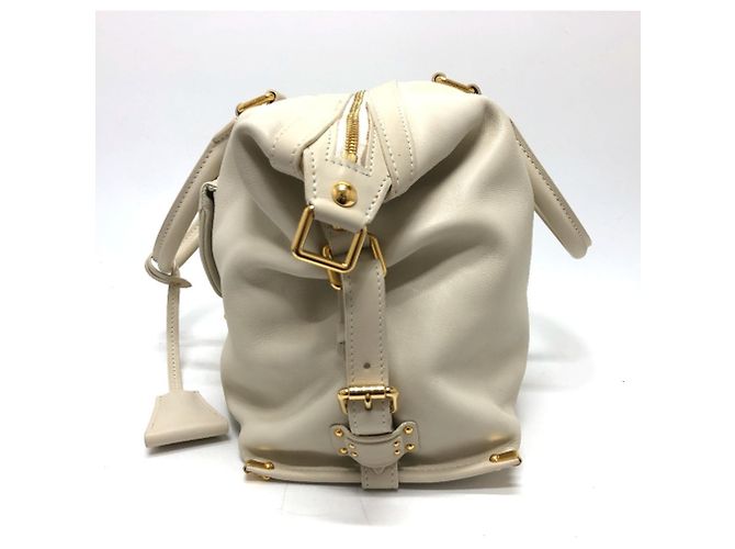 Borsa Boston in pelle Louis Vuitton Bianco - vista 2