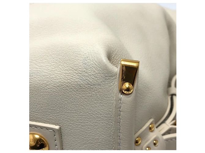 Borsa Boston in pelle Louis Vuitton Bianco - vista 4