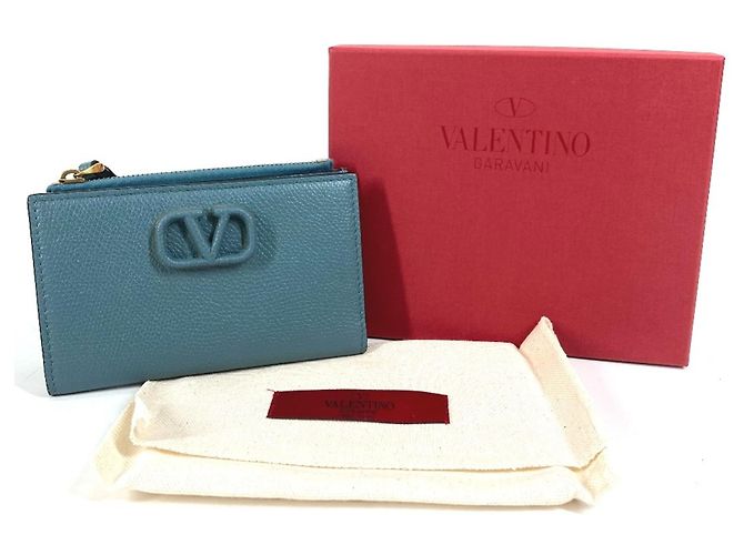Portafoglio bi-fold in pelle Valentino Blu - vista 11